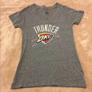 V-neck Adidas OKC Thunder Shirt